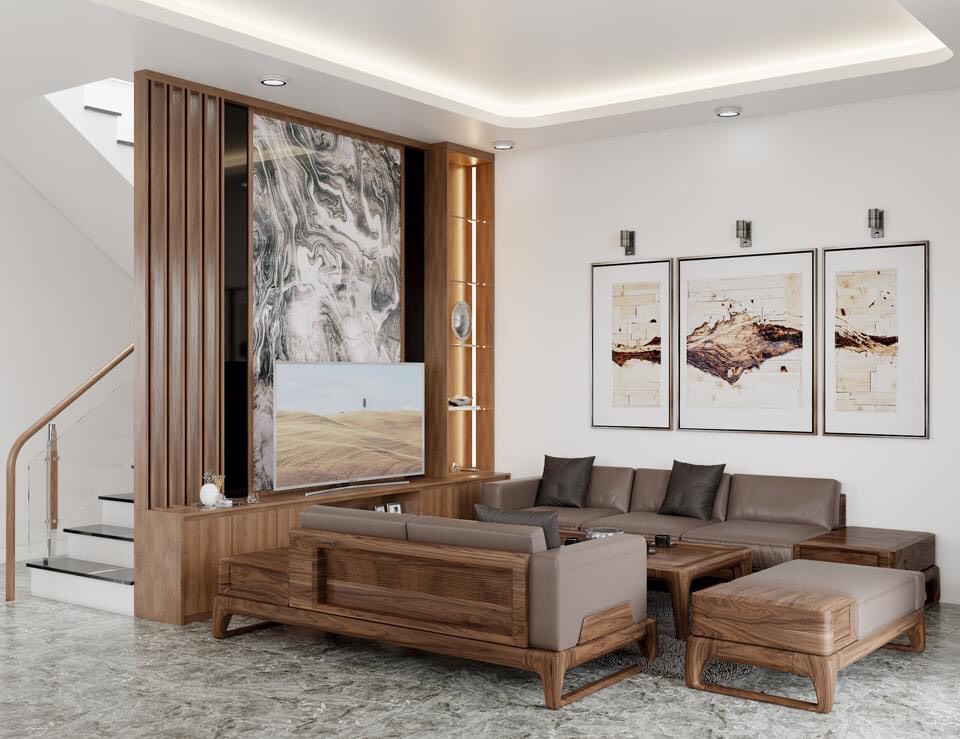 Mẫu nội thất gỗ Óc Chó  - Nhà  Anh Hợp